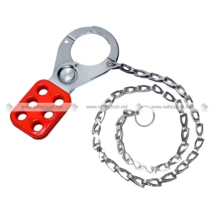 vinyl coated lockout tagout hasp premier with SS chain