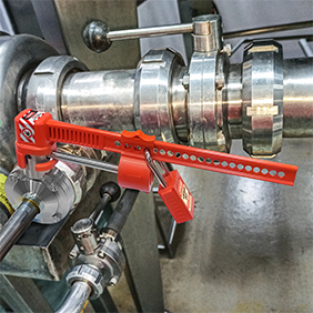 Adjustable Stainless Steel Butterfly Valve Lockout