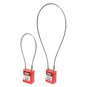 Mini Padlock with Vinyl Coated Steel Cable