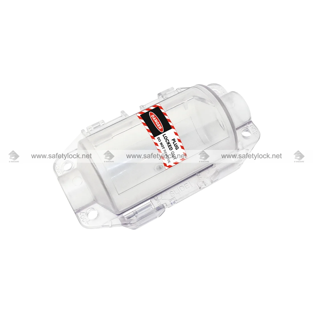 clear molded plug lockout device small