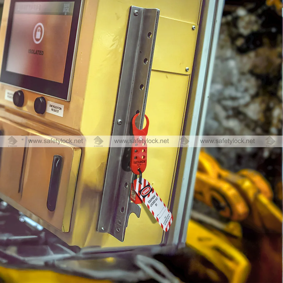 first lock full stainless steel lockout tagout hasp red