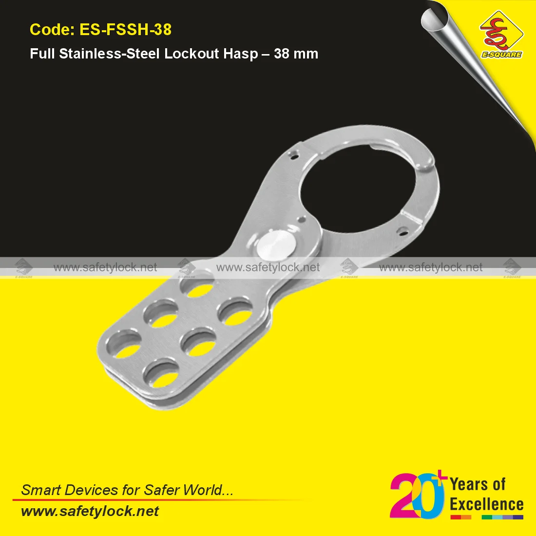 full stainless steel LOTO hasp