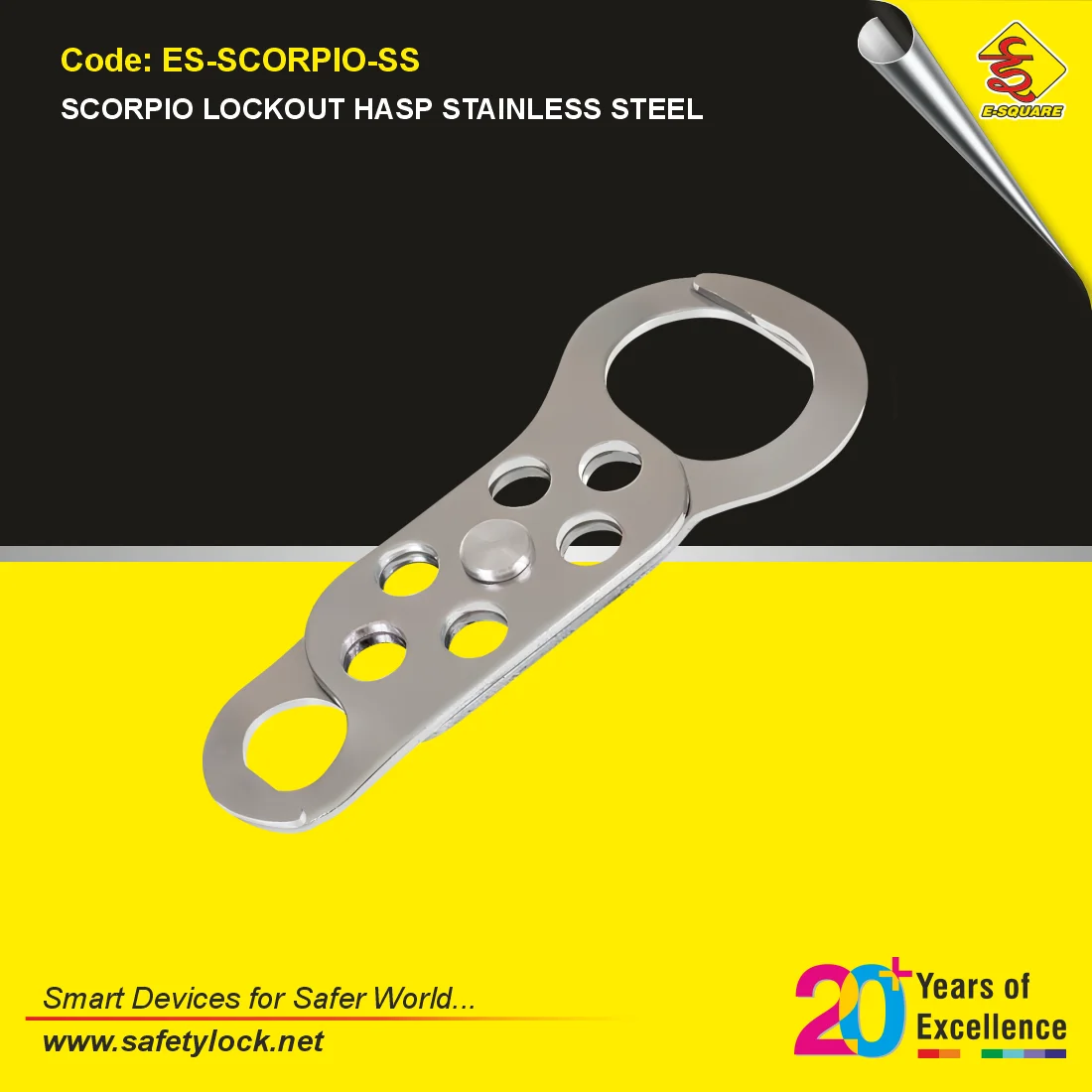 stainless steel scorpio lockout tagout hasp