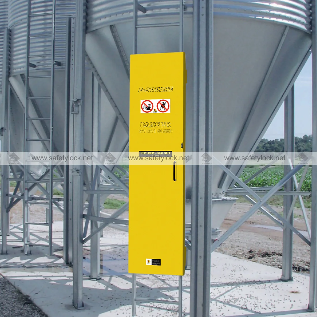 hinged ladder lockout cover installation