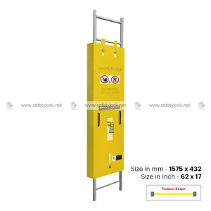 <b>Steel Ladder Lockout</b> - Standard - <b>Half Cover (62” x 17”)</b>