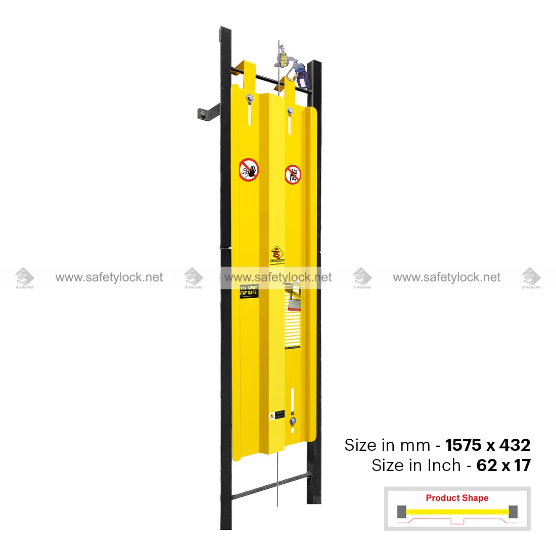 ladder lockout standard with hump and wings