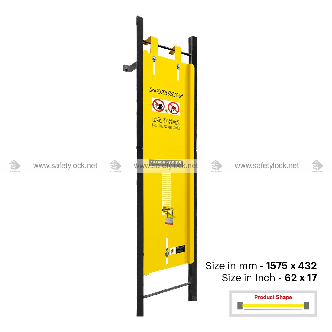 steel ladder lockout angular