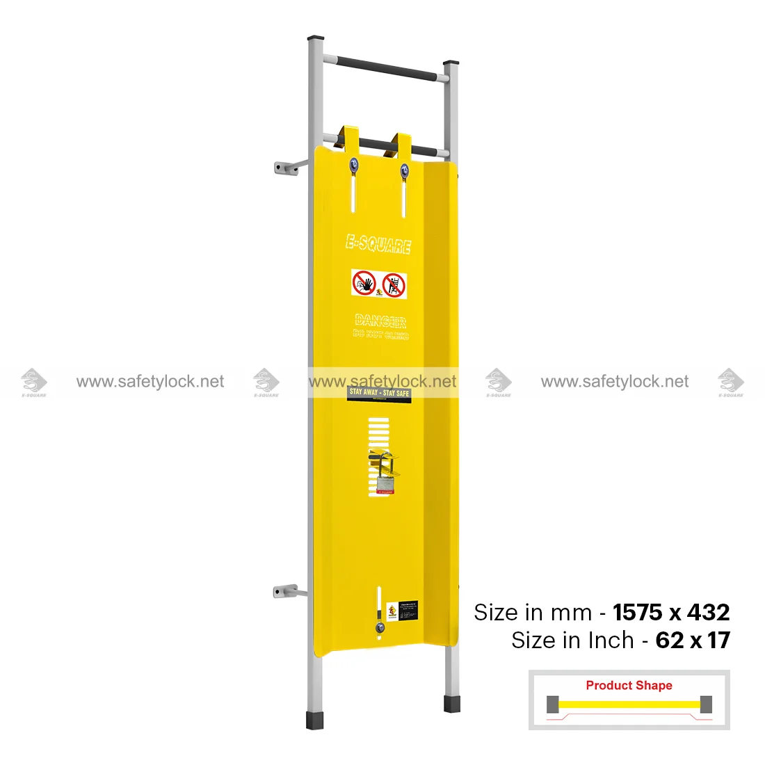 steel ladder lockout standard wing shape