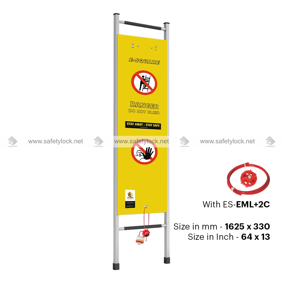 top mounted flexible ladder lockout